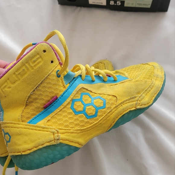 COPY - Rudis alpha 2.0 lemon slushie wrestling shoe, size 8.5 - Picture 5 of 10